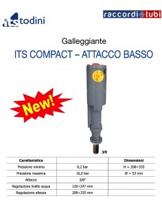 GALLEGGIANTE ITS 2.01/TO ATTACCO BASSO DIAMETRO 3/8