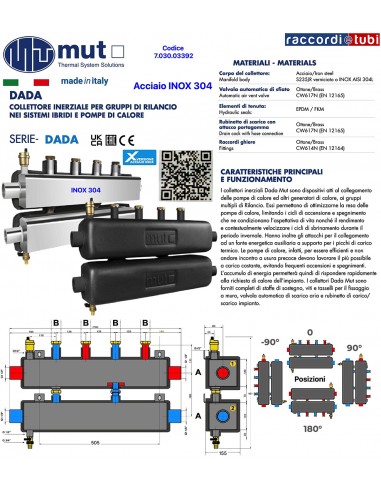 COLLETTORE INERZIALE MUT INOX PER GRUPPI DI...