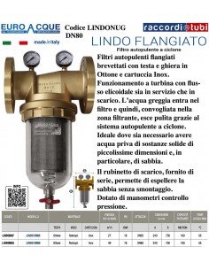 EUROACQUE FILTER LINDO DN80 FLANSCHEN