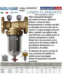 EUROACQUE LINDO FLANSCHFILTER DN65