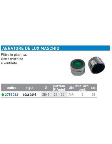 BELÜFTER DL M D.28 x1'' CR