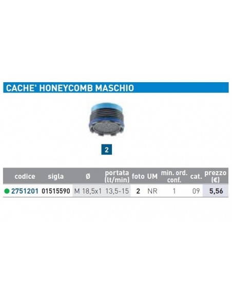 CACHE' HONEYCOMB M D.18,5x1''