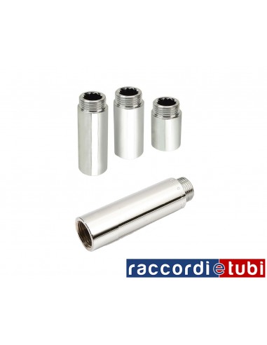 PROLUNGA OTTONE CROMATO MASCHIO FEMMINA 3/8X30
