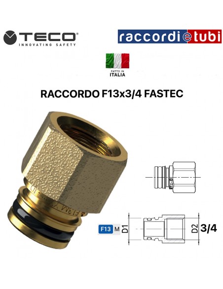 FASTEC RACCORDO F.3/4XF13 RF12111000