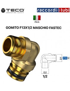 FASTEC F13 GOMITO 1/2 M. RF122F0100