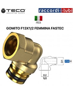 FASTEC F13 GOMITO 1/2 F. RF122F0200