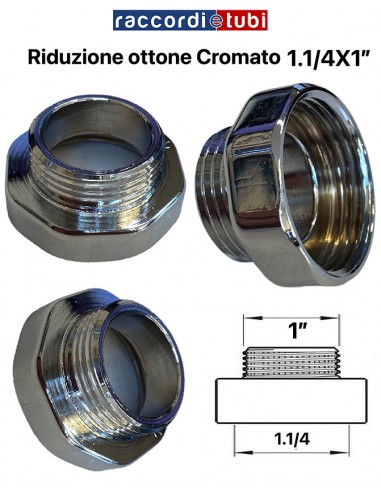 VERCHROMTE MESSINGDÜSE MF 1"X1.1/4