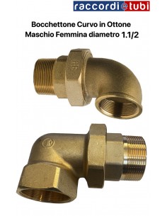 BOCCHETTONE OTTONE CURVO M/F 1.1/2