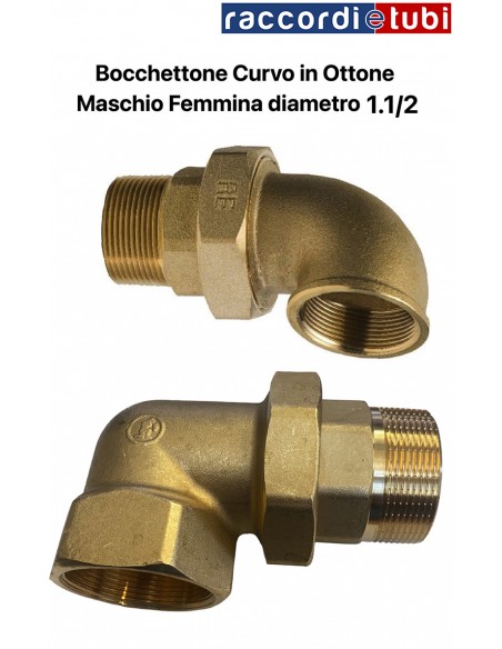 BOCCHETTONE OTTONE CURVO M/F 1.1/2