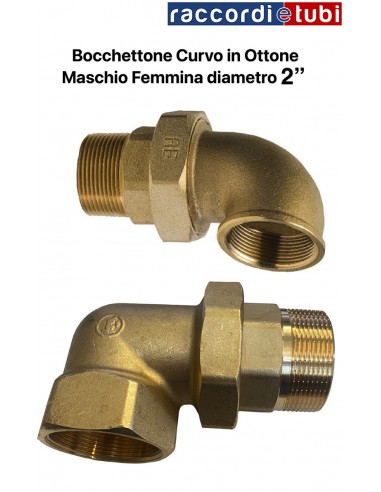 BOCCHETTONE OTTONE CURVO M/F 2"