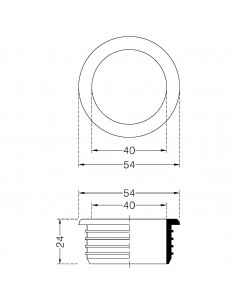MORSETTO GOMMA PER CURVA TECNICA 46X40 2