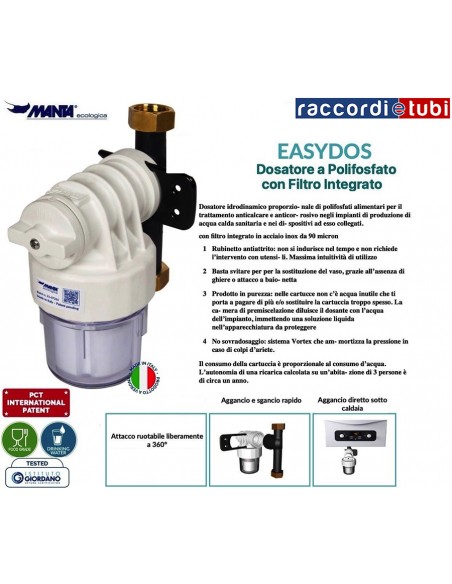 DOSATORE POLIFOSFATO MANTA EASY DOS 1/2 COD.400101001