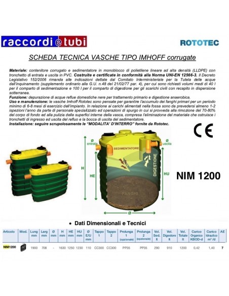 IMHOFF NIM 1200 ROTOTEC