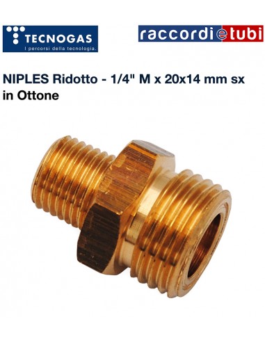 NIPLES OTTONE SIN.GAS GPL 1/4X1/2