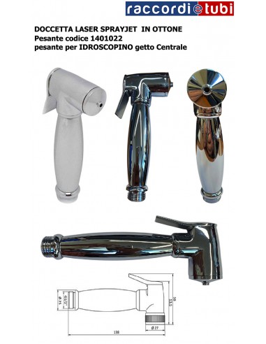 DOCCETTA LASER OTTONE pesante SPRAYJET 2 PER...