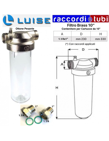 SCHWERER MESSINGFILTER LUISE 1" 504.1050