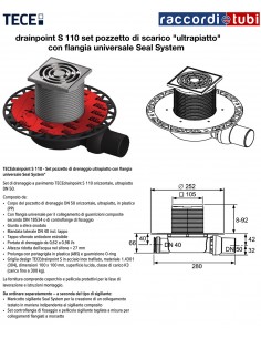 POZZETTO DOCCIA TECEDRAINPOINT S110