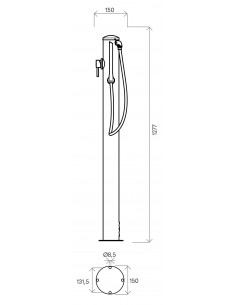 Doccia in Acciaio INOX 316 BA ATI FLEX-M 2