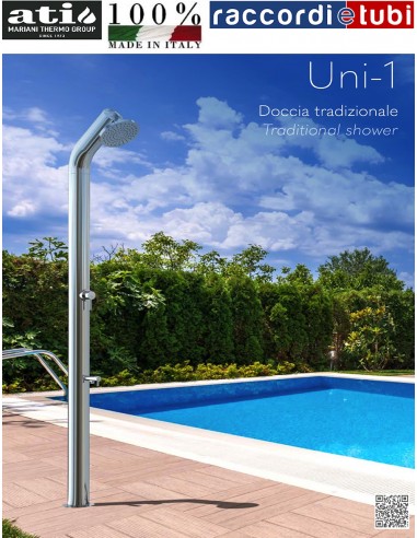 Doccia in Acciaio INOX 316 BA ATI UNI-1M