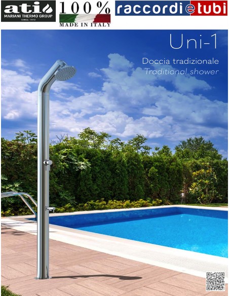 Doccia in Acciaio INOX 316 BA ATI UNI-1M