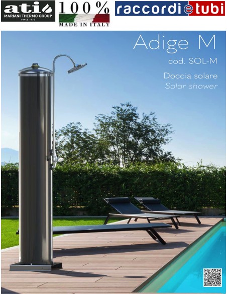 DOCCIA SOLARE ATI IN ACCIAIO INOX ADIGE SOL-M
