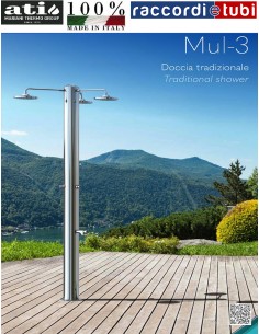 Doccia in Acciaio INOX 316 BA  ATI MUL-3P