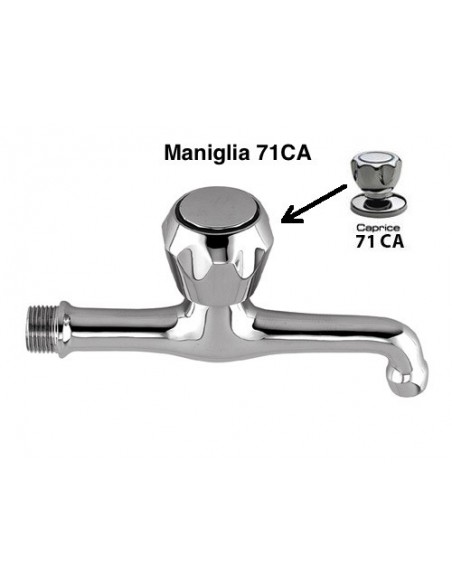 RUBINETTO SINGOLO PARETE 1/2 Collo Fisso