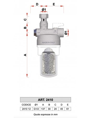 DOSATORE di polifosfati POLYFAR 1/2 2410 12