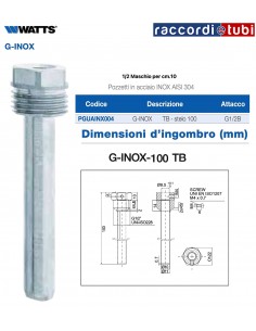 POZZETTO IN ACCIAIO INOX CM.10 TB