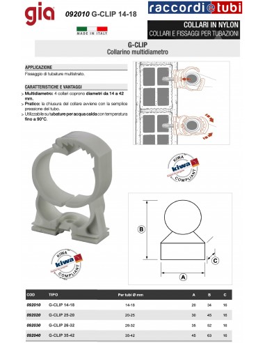COLLAR GIA G-CLIP 14*18