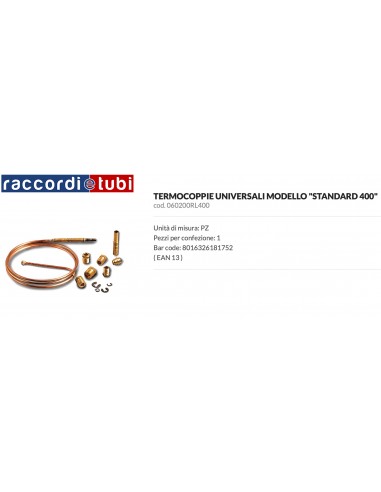 TERMOCOPPIA UNIVERSALE MM.400