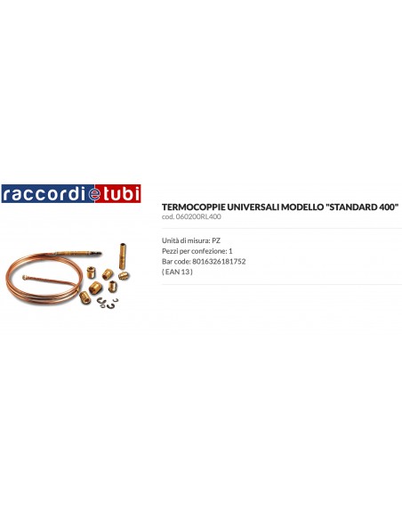 TERMOCOPPIA UNIVERSALE MM.400