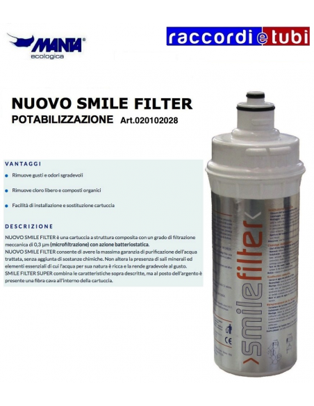 FILTRO RICAMBIO SMILE MANTA 020102028