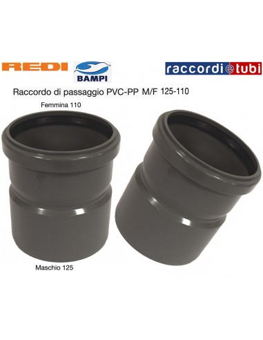 RIDUZIONE A INNESTO PVC MF 125X110
