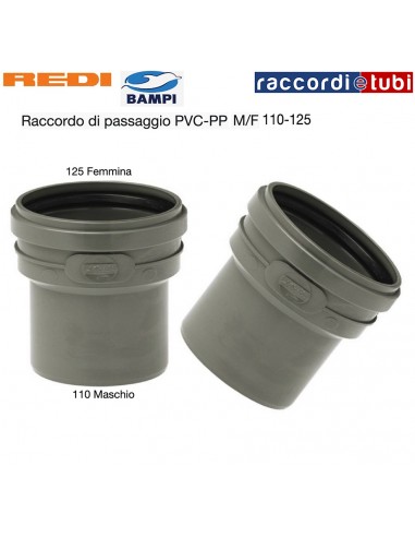 RIDUZIONE A INNESTO PVC MF110X125