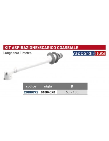 KONA KIT SAUG- UND ABGASANLAGE COAXIAL 60/100mm
