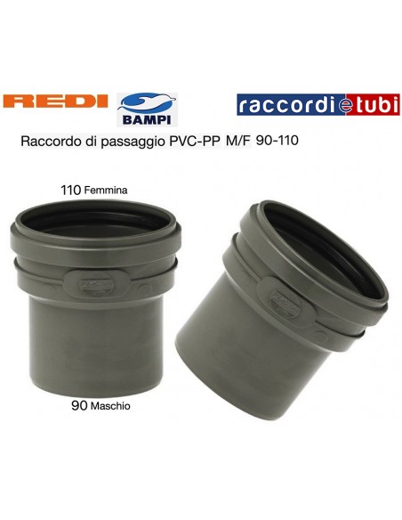 RIDUZIONE A INNESTO PVC MF 90X110