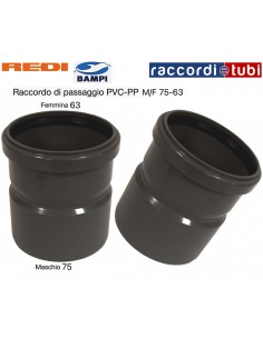 PVC-Reduzierstück Muffe/AG 75x63