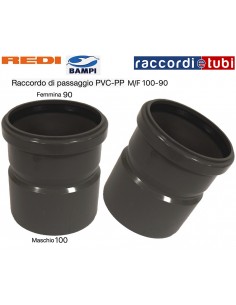 RIDUZIONE A INNESTO PVC MF 100X90