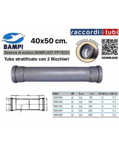 TUBO PP-TECH 2 BICCHIERI 40x50 Cm.