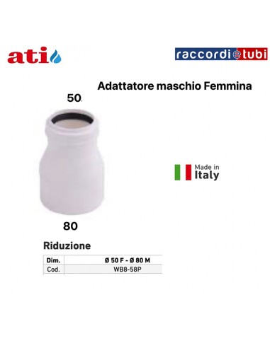 RIDUZIONE PPS 80X50 MF WB8-58P