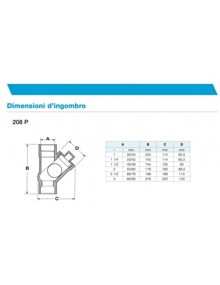 VALVOLA NON RITORNO 1" A PALLA SOCLA IN PVC