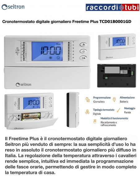DIGITALER TAGESZEITTHERMOSTAT SEITRON TCD01B0001GD