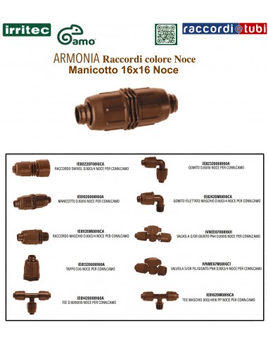 IRRITEC MANSCHETTE 16X16 NUSSBAUM