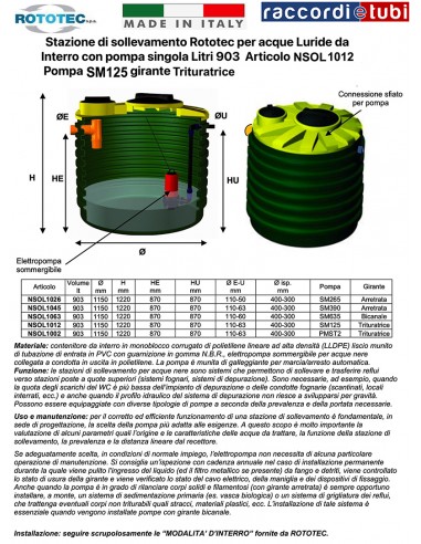 HEBEANLAGE NSOL 1012 Liter 903 ROTOTEC