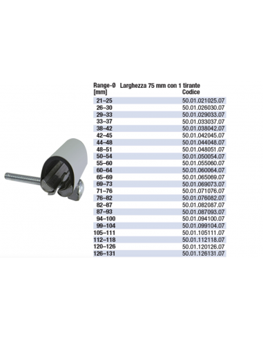 COLLARE DI RIPARAZIONE INOX 33*37