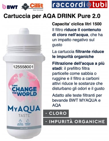 BWT MYAQUA PURE 125558001 PATRONE für AQA drik...