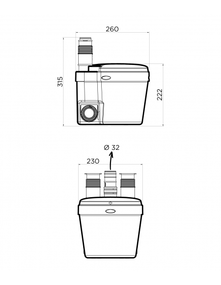 WATERSAN 11 POMPA PER ACQUE GRIGIE