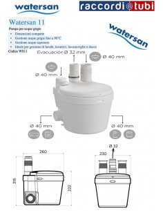 WATERSAN 11 PUMPE FÜR GRAUWASSER