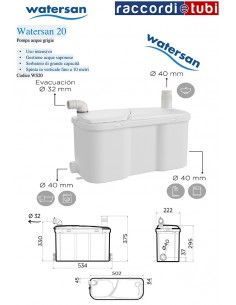 WATERSAN 20 PUMPE FÜR GRAUWA SSER